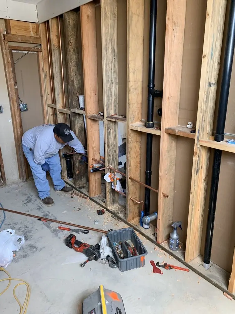 Commercial rough-in plumbing for Water Heater Replacement in Lake Cherokee